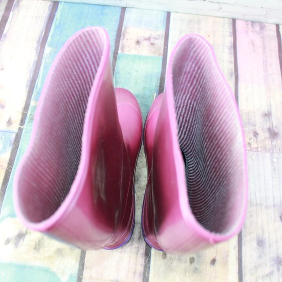 LaCrosse Pink Rubber Knee-High Tall Muck Hunting Rain Boots USA Made Size 8 - Picture 6 of 9